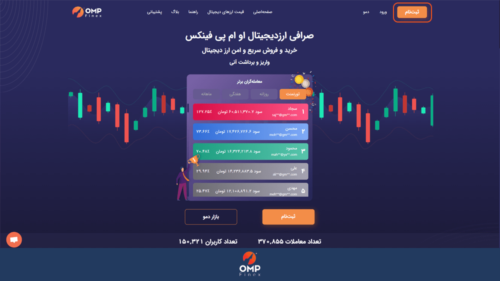 ثبت نام در اوام پی فینکس