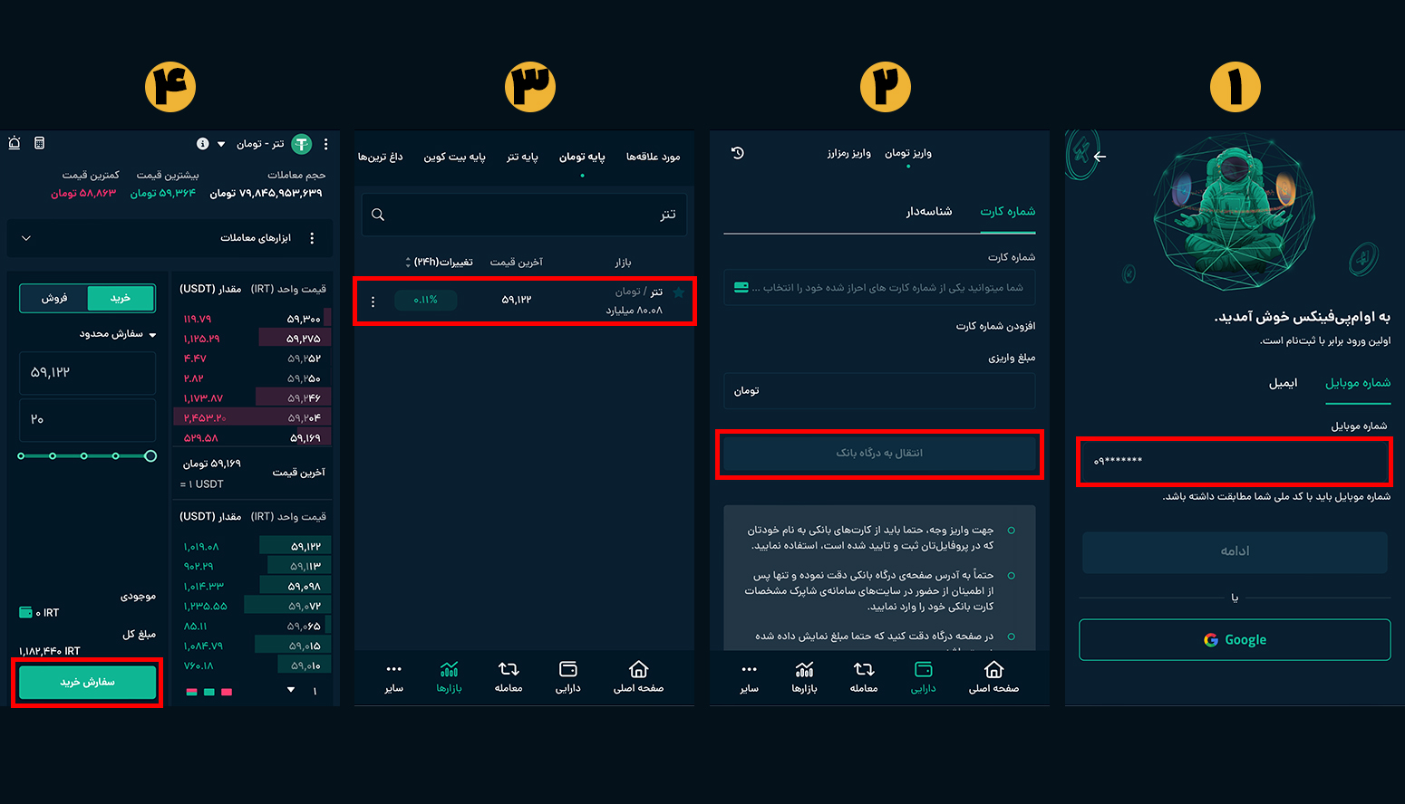 از کجا تتر بخریم؟ خرید تتر با بهترین قیمت از صرافی ایرانی صرافی ارز دیجیتال او ام پی فینکس
