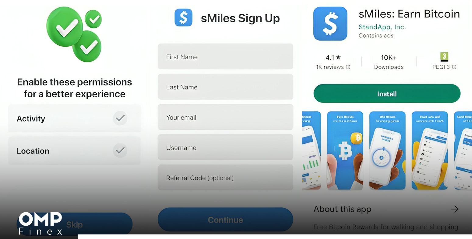 چطور در برنامه sMiles Crypto ثبت نام کنیم؟