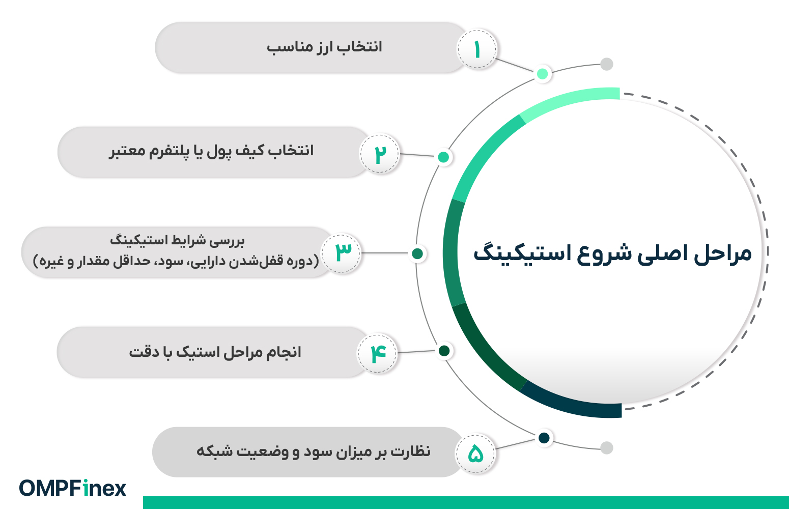 مراحل اصلی استیکینگ ارز دیجیتال