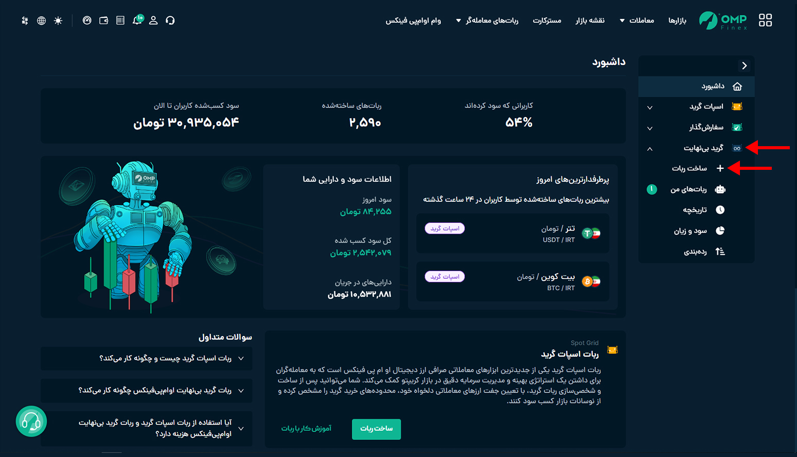 ربات اینفینیتی گرید