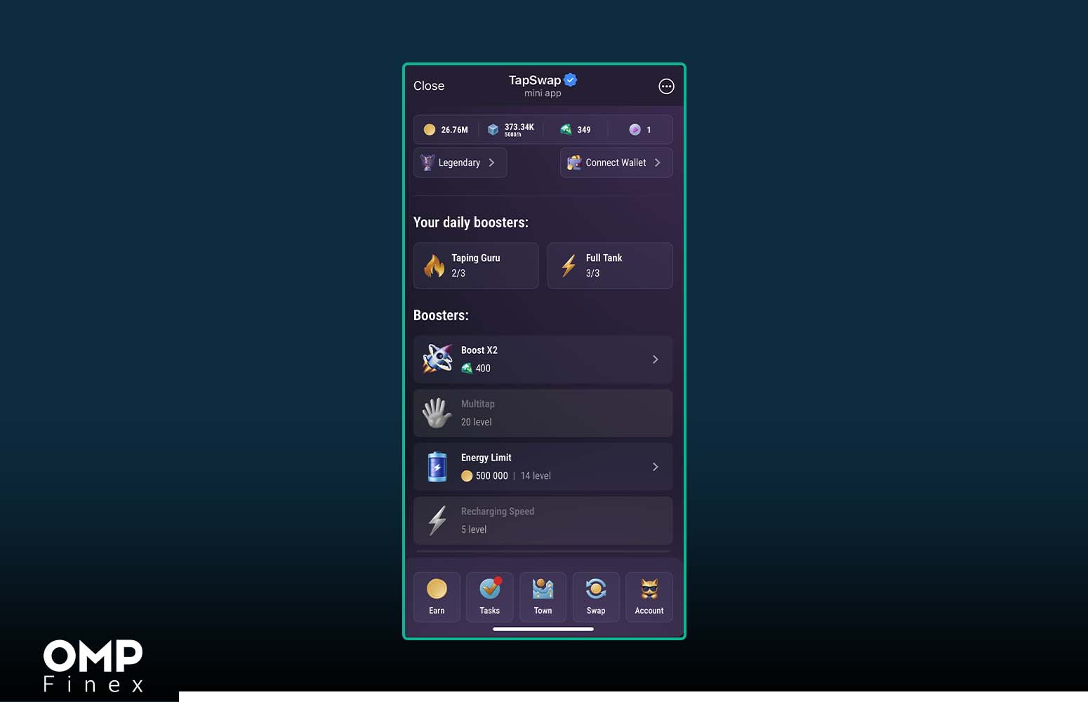 بخش BOOST در تپ سواپ
