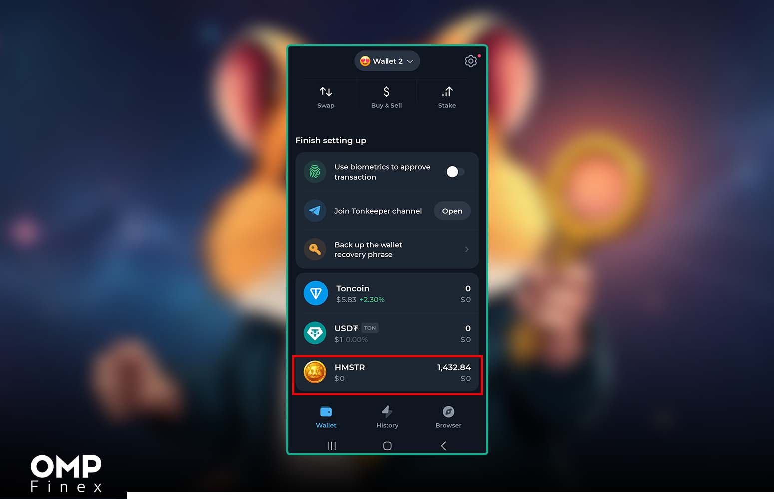 توکن های همستر در تون کیپر