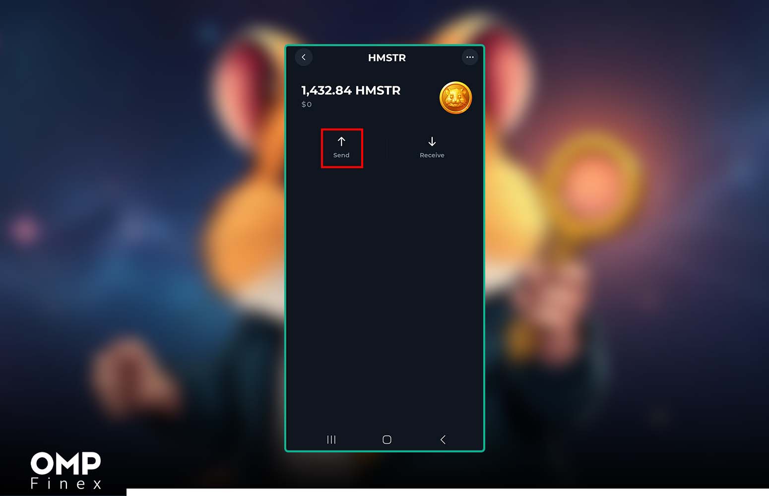 ارسال همستر از تون کیپر به او ام پی فینکس