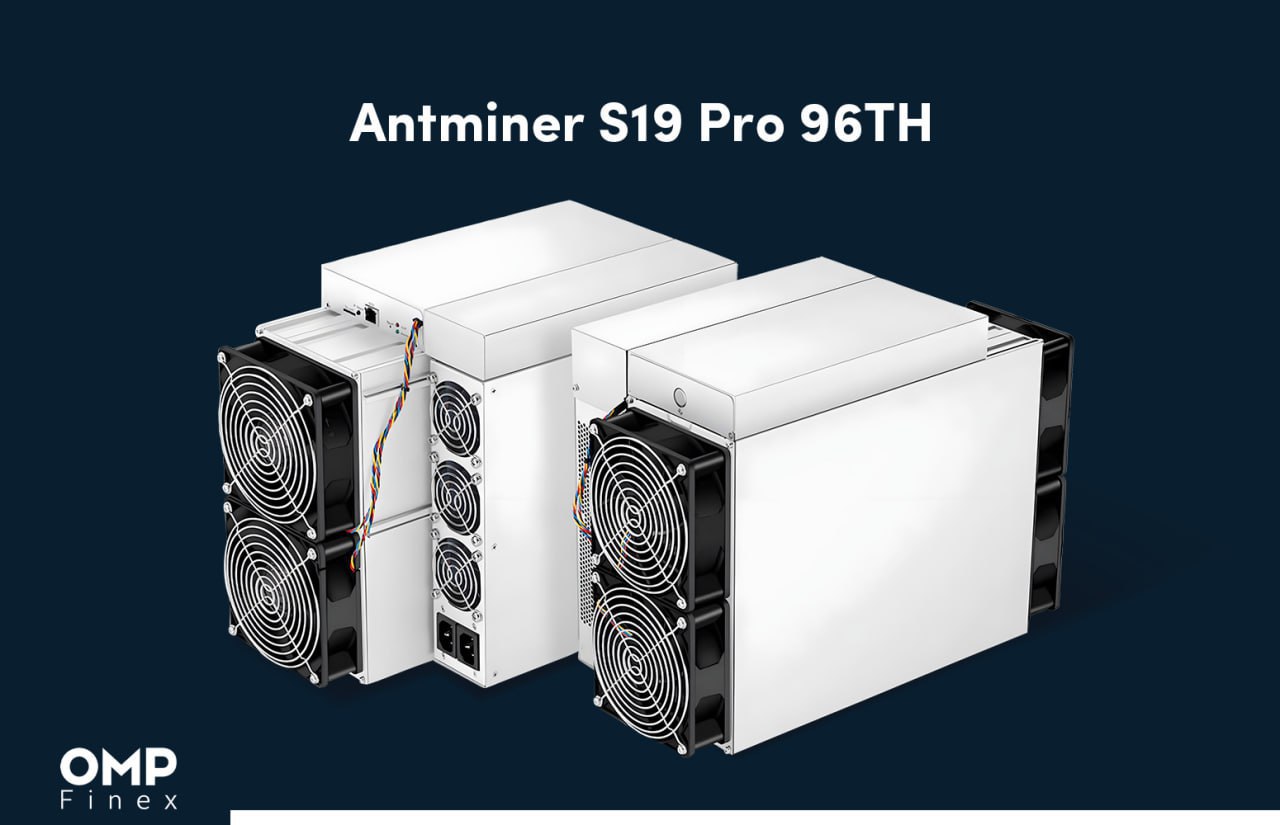 ماینر ارز دیجیتال Antminer S19 Pro 96TH