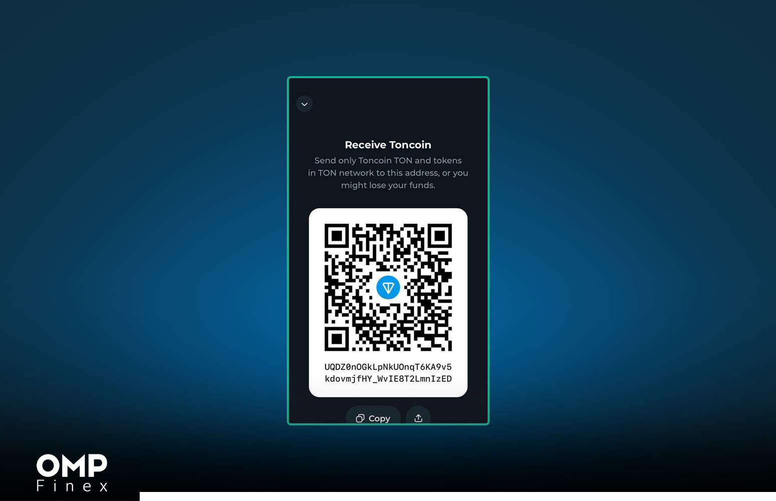 آموزش واریز ارز از او ام پی فینکس به تون کیپر 4
