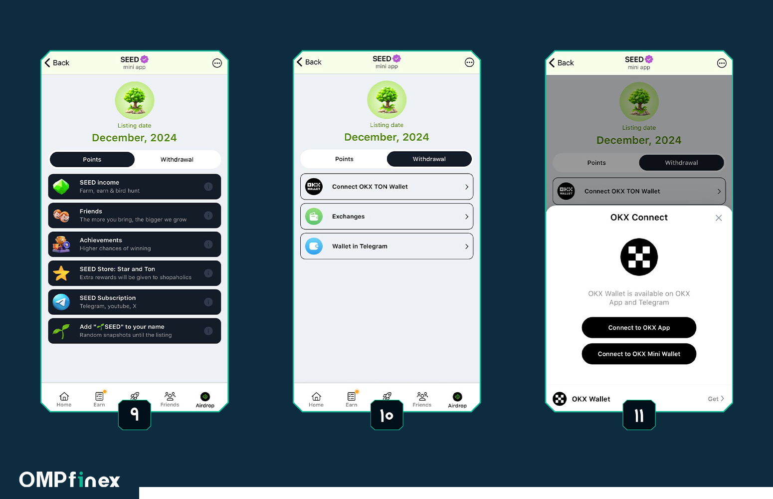 آموزش اتصال ایردراپ سید به کیف پول