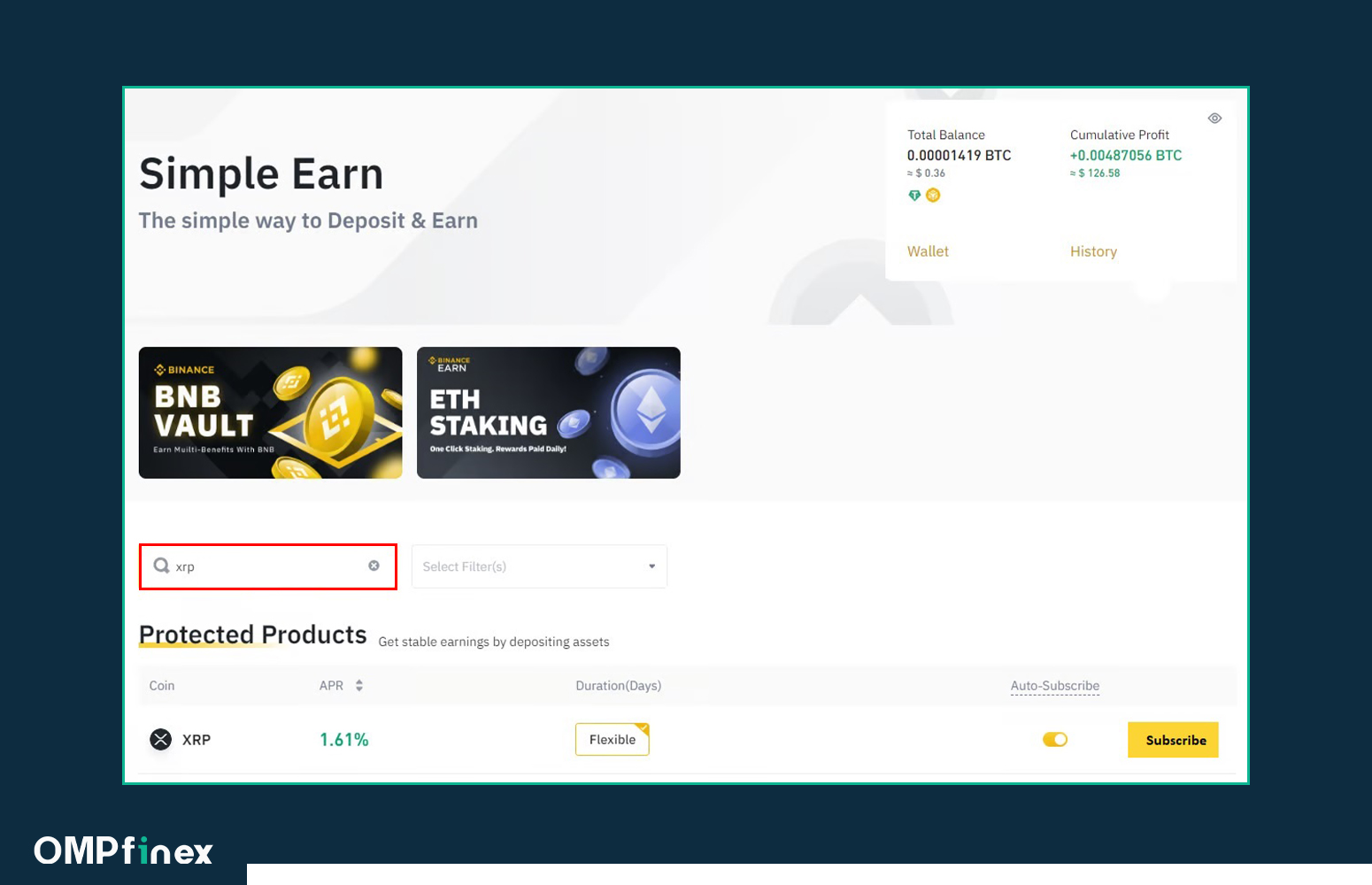 استیکینگ ریپل بایننس