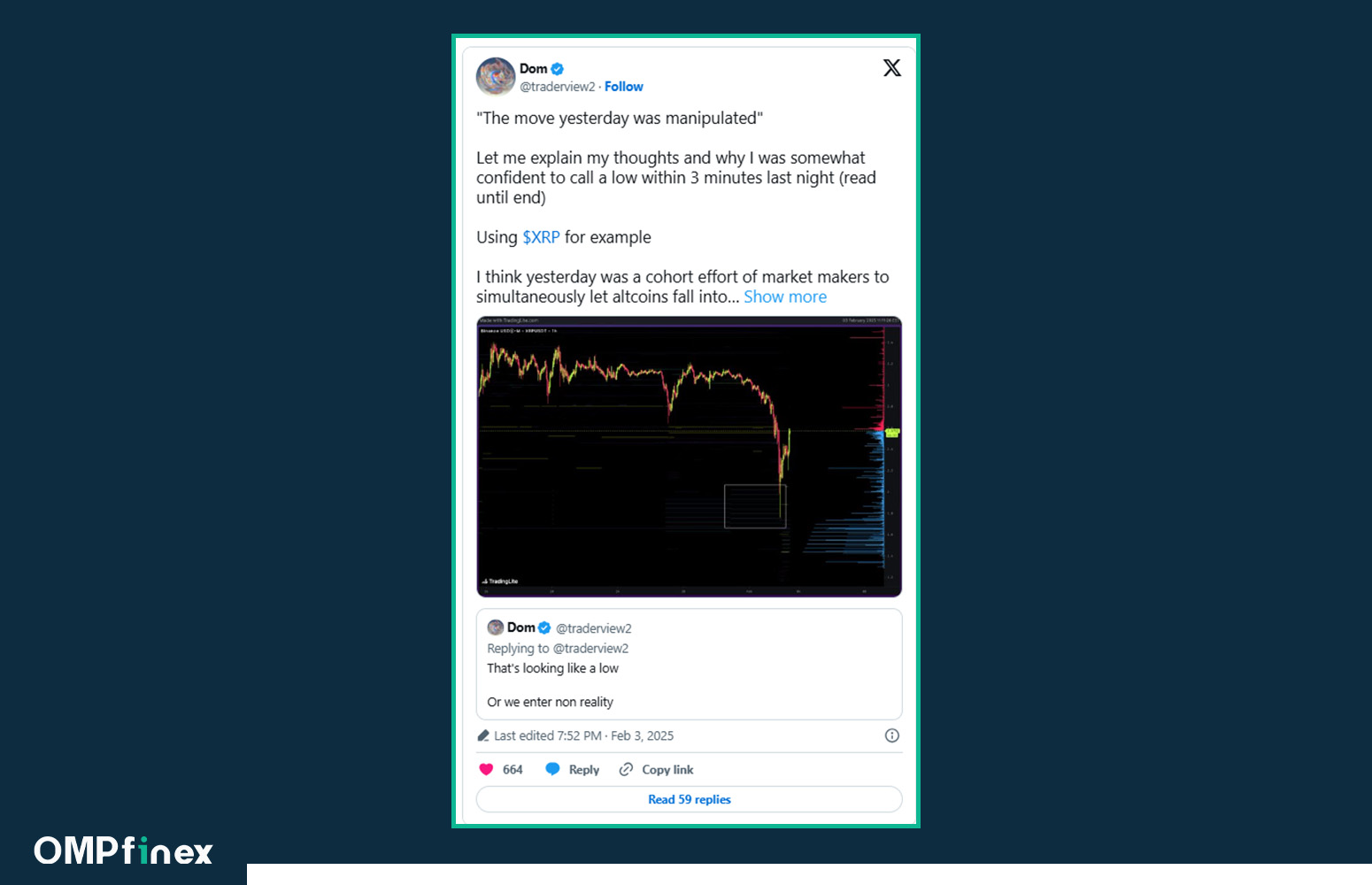 پست تحلیل dom از روند قیمت ریپل