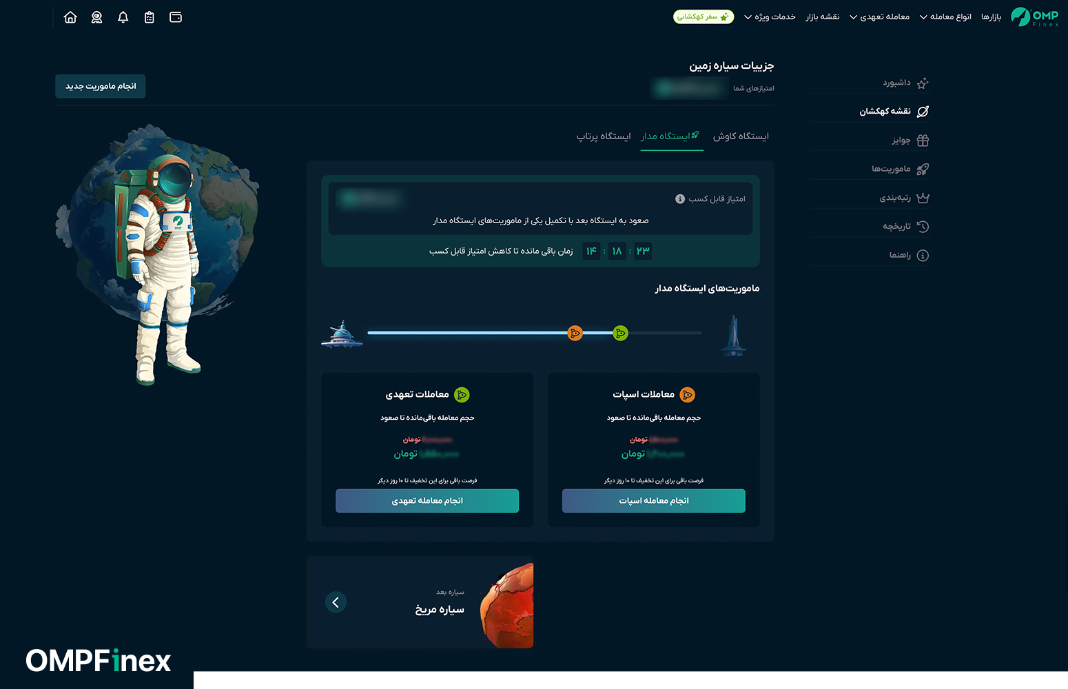 سیستم رتبهبندی در باشگاه مشتریان او ام پی فینکس