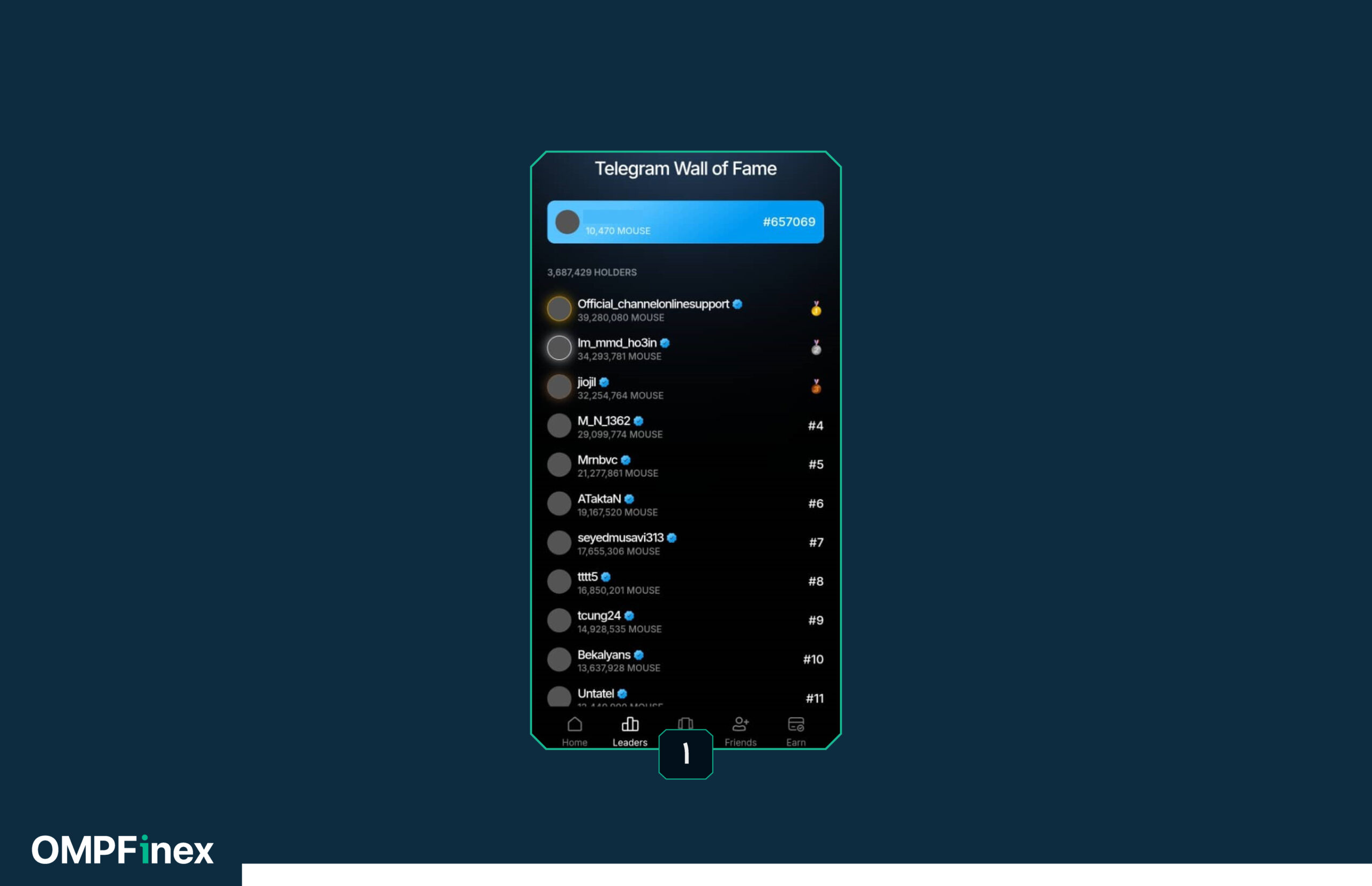 لیدر بورد ایردراپ موس