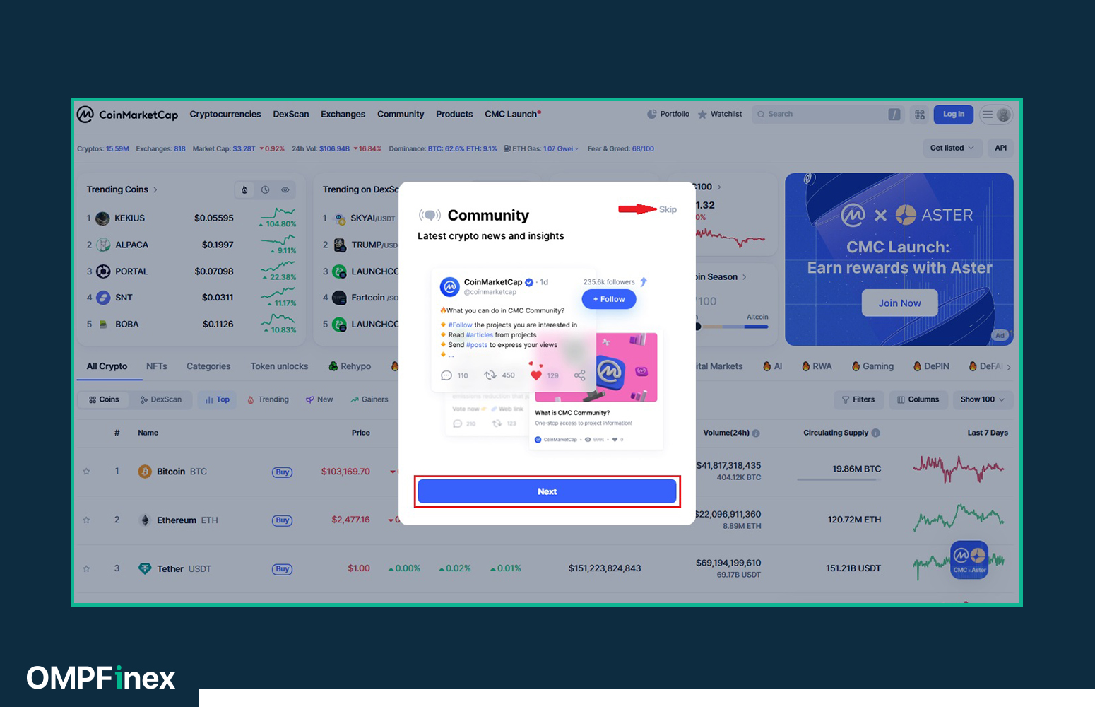 ثبت نام در سایت کوین مارکت کپ