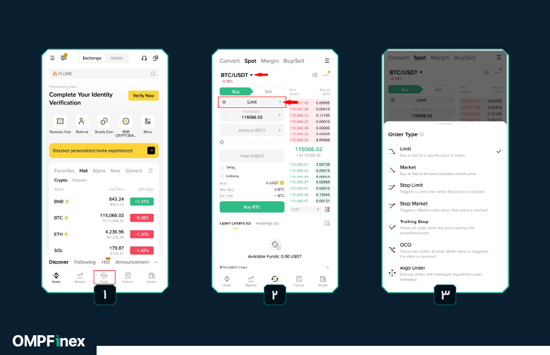 طریقه ترید در بایننس باگوشی