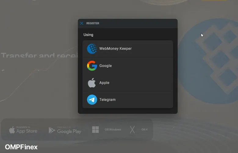 ثبت نام وب مانی