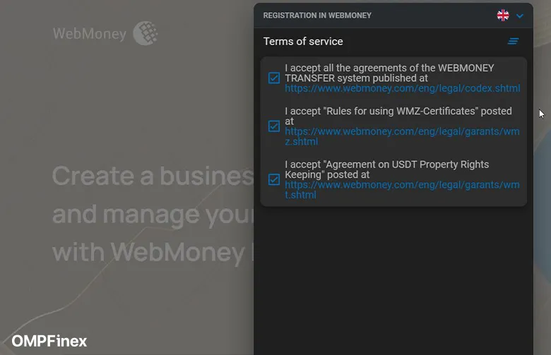 ثبت نام وب مانی