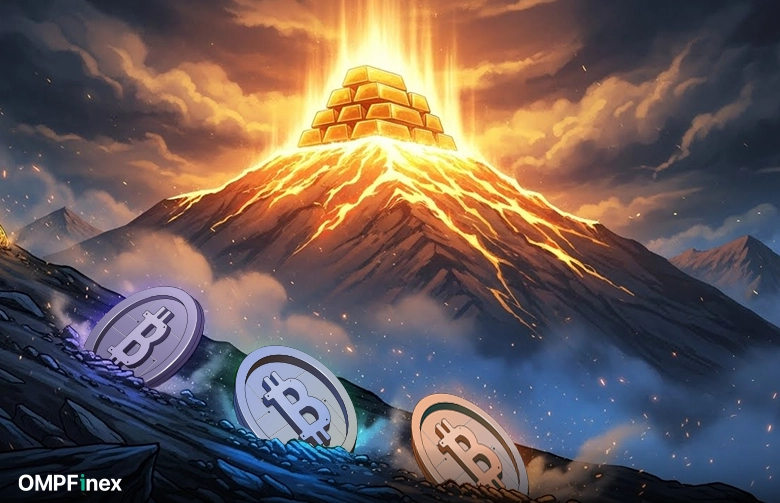 طلا در برابر بیت کوین