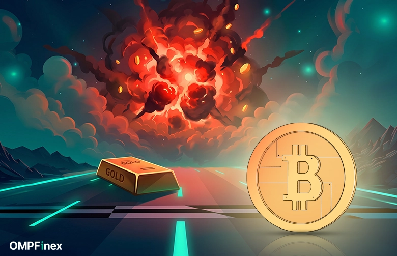 مقایسه بیت کوین و طالا در جنگ