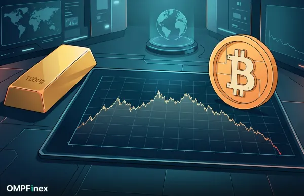 نمودار بیت‌کوین به طلا به کف تاریخی رسید؛ پامپ یا دامپ قیمت؟