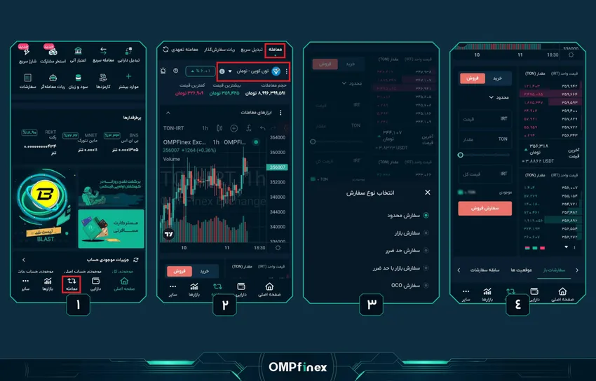 معامله فروش تون کوین